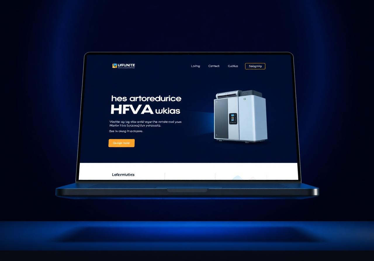 Example HVAC website built by SpotOn